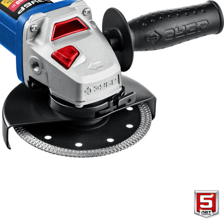 Угловая шлифовальная машинка  профессионал Зубр УШМ-П125-1500 ЭПСТ