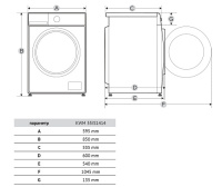 Стиральная машина Korting KWM 55IS1414