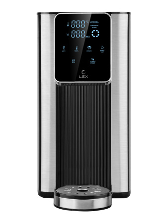 Термопот Lex LXTP 3621, 2,5литра  (черный + брашированная сталь)