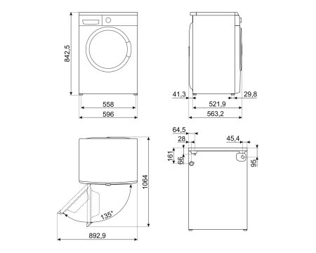 Стиральная машина Smeg WM3T84RU4