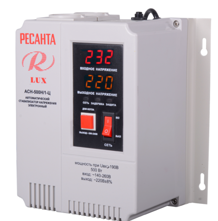 Стабилизатор напряжения Ресанта АСН-500Н/1-Ц LUX