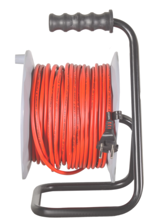 Удлинитель силовой на катушке Ресанта СУ-2х1-50/2 (с выкл., 4 розетки)