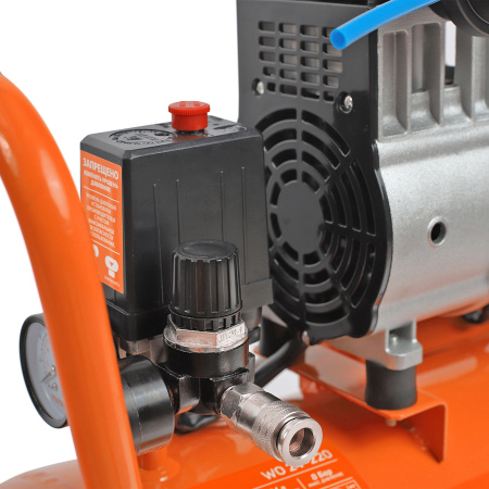 Компрессор поршневой безмасляный Patriot WO 24-220, 1250 Вт (медная обмотка Cu), 200 л/мин, 8 бар, 24 л, быстросъемный 1/4"