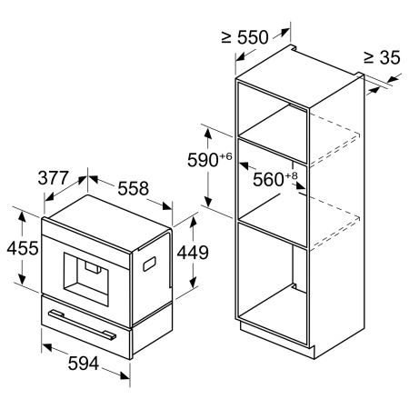 Кофемашина встраиваемая Bosch CTL7181W0