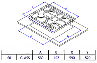 weissgauff_hg_631_bgv Варочная поверхность газовая Weissgauff HG 631 BGV