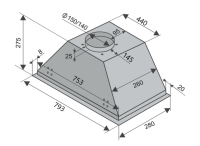 Вытяжка Konigin Falcon White Glass 80