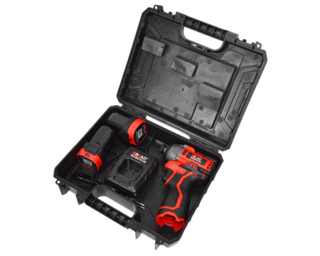 Шуруповерт аккумуляторный ударный Brait BCISD16-2S (16В,Li-ion,2х2Ач,120Нм, HEX 1/4, б/щ) 1.3кг