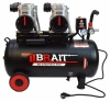Компрессор прямой б/масл. Brait KВ-2700/50х2 PRO (450л/мин,50л,220В/2.7кВт,2цил,8бар) 42кг