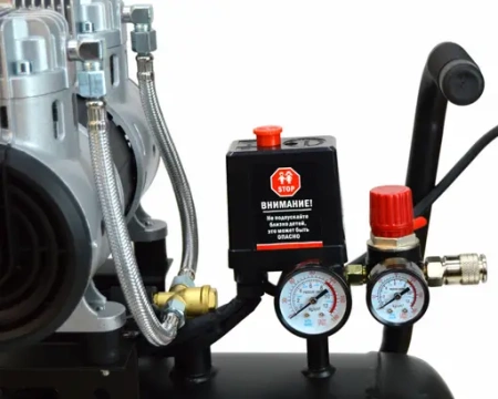 Компрессор прямой б/масл. Brait KВ-2700/50х2 PRO (450л/мин,50л,220В/2.7кВт,2цил,8бар) 42кг