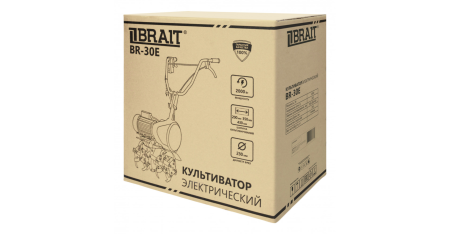 Культиватор электрический Brait BR-30E (2,0кВт, 43х23см)30кг