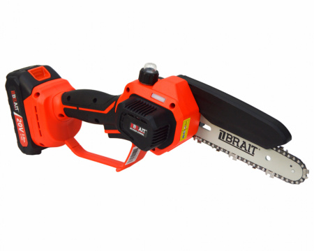 Пила цепная аккумуляторная мини Brait BCHS20-2NMBL(20В,2х2AhтипMAKITA,ЗУ,шина15см,цепь1/4х1,1х37зв.б/щ)2.1кг