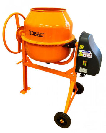Бетоносмеситель Brait BR-180S (180л,650Вт,замес 108л,чугун венец и шестерня,29.5 об/мин) 54.5кг
