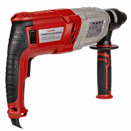 Перфоратор RedVerg SDS -plus RD-RH1100A (1000Вт,3реж,3Дж,бетон 32/90мм) 6.7кг кейс