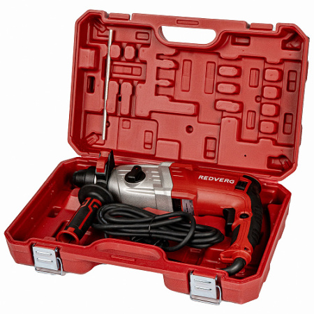 Перфоратор RedVerg SDS -plus RD-RH1100A (1000Вт,3реж,3Дж,бетон 32/90мм) 6.7кг кейс