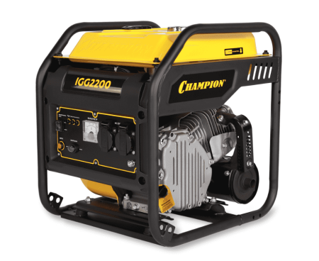 Электростанция бензиновая инверторная Champion IGG2200 (220В/2х16А,2/2.1кВт,G210-10HB,7л/с) 25кг