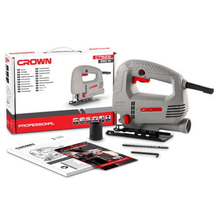 Лобзик Crown CT15212 550Вт, ход 18мм, 65мм