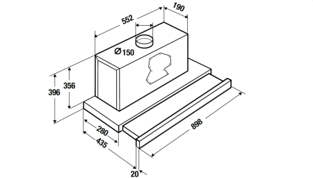 Вытяжка встраиваемая Kuppersbusch DEF 9550.0 E