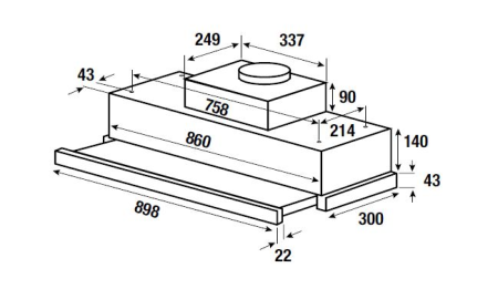 Вытяжка встраиваемая Kuppersbusch DEF 9800.0 E