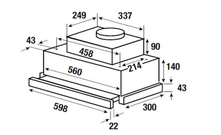 Вытяжка встраиваемая с выдвижным экраном Kuppersbusch DEF 6800.0 E