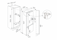 Холодильник с морозильной камерой встраиваемый Kuppersbusch FKGF 9855.0I