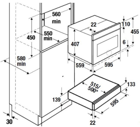 Выдвижной ящик Kuppersbusch CSZ 6800.0 G2 Black Chrome