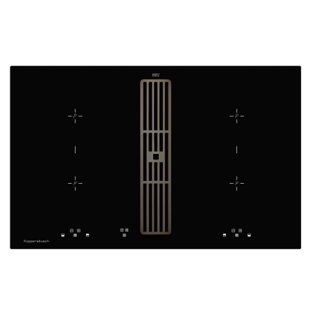 Варочная поверхность индукционная с вытяжкой Kuppersbusch KMI 8500.0 SR Black Chrome