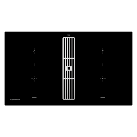 Варочная поверхность индукционная с вытяжкой Kuppersbusch KMI 9850.0 SR Silver Chrome