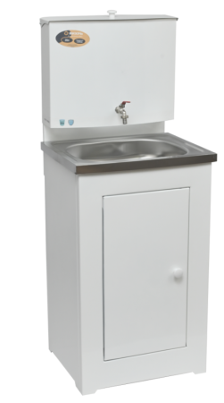 Умывальник дачный без подогрева "Люкс" Вихрь, нержавейка, белый