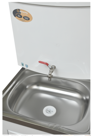 Умывальник дачный без подогрева "Люкс" Вихрь, нержавейка, белый