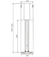 Вытяжка Weissgauff Sun 1400 Island BLDC White