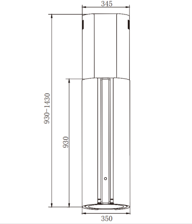 Вытяжка Weissgauff Sun 1400 Island BLDC Black