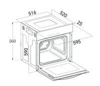 Духовой шкаф Weissgauff EOM 661 PDBS