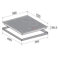 Варочная поверхность индукционная Zigmund & Shtain CI 46.6 W