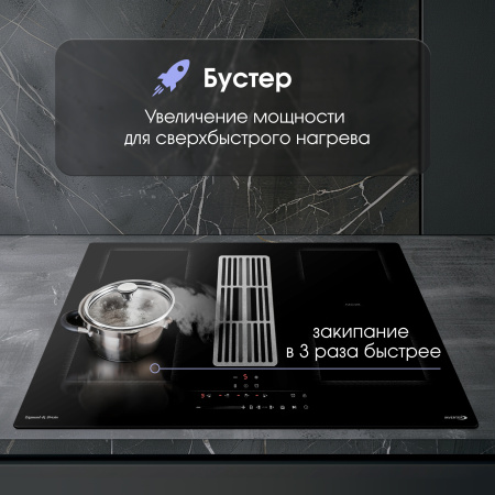 Варочная поверхность индукционная с вытяжкой Zigmund & Shtain CIS 311.75 BX
