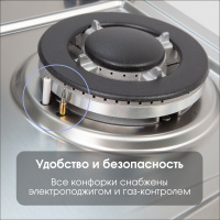 Варочная поверхность газовая Zigmund & Shtain G 22.6 S