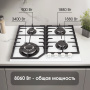 Варочная поверхность газовая Zigmund & Shtain M 32.6 W