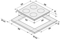 Варочная поверхность Krona ZAUBER 60 BL TK