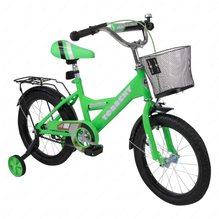 Велосипед детский с корзиной Torrent Meridian, Зеленый