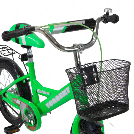 Велосипед детский с корзиной Torrent Meridian, Зеленый