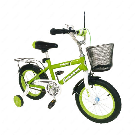 Велосипед детский с корзиной Torrent Saturn, Зеленый