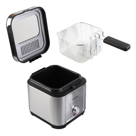 Фритюрница электрическая Endever Skyline FR-113 черный/стальной