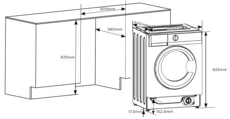 Стиральная машина встраиваемая Korting KWMI 14IS94