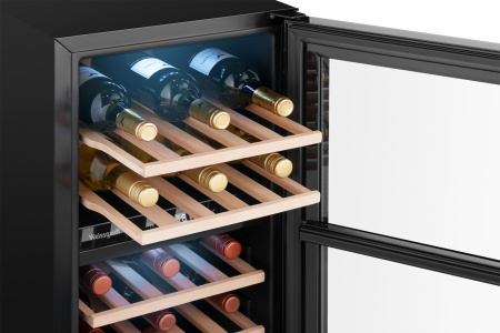 Винный холодильник встраиваемый Weissgauff WWCI-26 DB DualZone