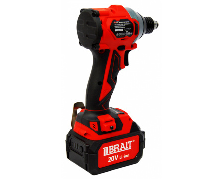 Гайковерт ударный аккумуляторный Brait BCIW20-4-250PUBL PRO (20В,Li-ion,1х4Ач,250Hм,1/2"), кейс