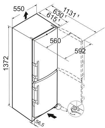 Холодильник Liebherr CUe 2331-26 001