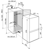 Холодильник встраиваемый Liebherr ICBNSd 5123-22 001 Plus NoFrost BioFresh