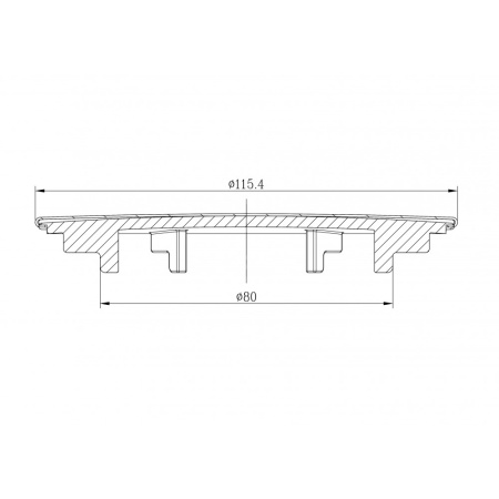 Декоративная накладка Milacio MCU.004.GD, золото