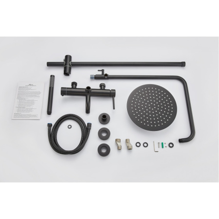 Система для душа Milacio Onis MCU.151.MB, черный матовый