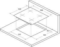 Варочная поверхность индукционная  Kuppersberg ICI 624