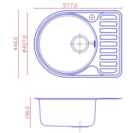 Мойка Matteo COSTA DOLCE F-5844